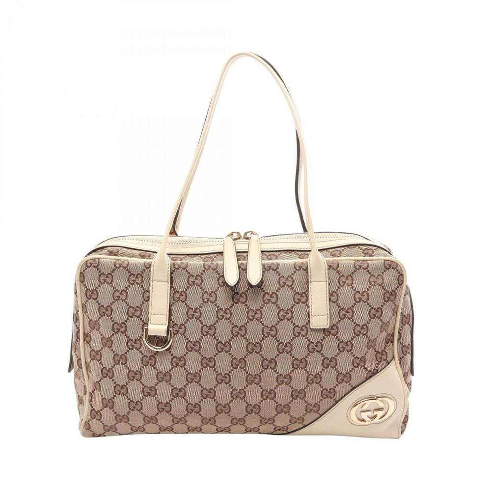 GUCCI Cream Leather Bag